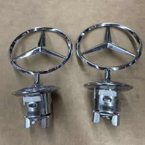 (2) Front Hood Star Logo Emblem Badge Mercedes Benz W204 W205 W212 W221 W222 W2 - Picture 1 of 9