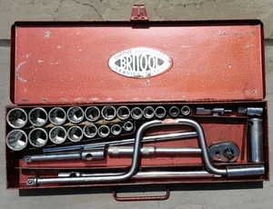 Britool 140A ½" Drive Socket Set, Complete 28 Piece England AF & Whitworth - Picture 1 of 7