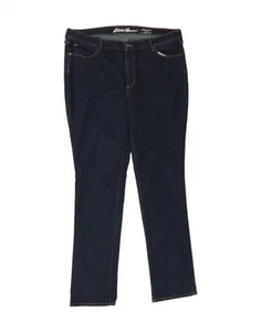EDDIE BAUER Womens Slightly Curvy Skinny Jeans US 20 3XL W40 L34 Navy Blue AC07 - Picture 1 of 3