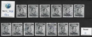 WC1_3556 ITALY-AEGEAN COLONIES. Complete round for 13 islands. Scott 11. Used - Picture 1 of 1