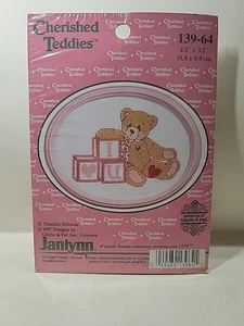 Janlynn Counted Cross Stitch Kit Cherished Teddies "I❤️U Bear & Blocks" #139-64 - Bild 1 von 2