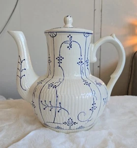 Vintage Villeroy & Boch Indian Blue Kaffeekanne Teekanne mit Deckel | Kostenloser Versand - Bild 1 von 21