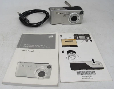HP PhotoSmart M307 3.2MP 15x Zoom Digital Camera TESTED FAST SHIPPING - Image 1 of 4