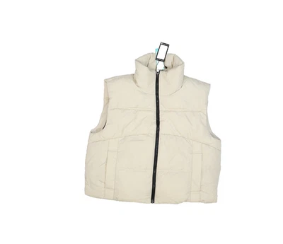 Colete Vero Moda Feminino Grande Bege Klea Curto Colete Aveia Ponto Tampão Fix - Imagem 1 de 4