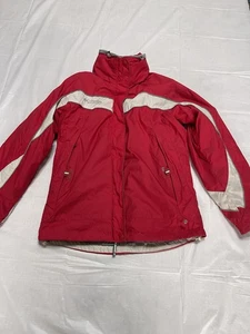 Abrigo de invierno para mujer Columbia S rojo/negro/blanco resistente al agua - Imagen 1 de 14