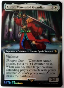 Magic The Gathering Final Fantasy - Auron, Venerated Guardian - FOIL Extended Mythic - 0130 casi nuevo - Imagen 1 de 1
