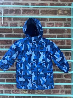 Мальчики зимнее пальто XXS 2-3T с подкладкой водонепроницаемый изолированный зимняя парка синий/куртка - Изображение 1 из 4