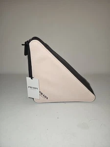 PRADA PARADOXE Beauty Pouch Pink Triangle Bag Cosmetic Makeup Case NEW w/ Tags - Picture 1 of 5