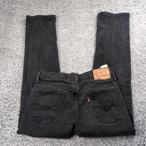 Pantalones de mezclilla Levis 514 para hombre 31X30 negros Normcore desgastados tareas al aire libre pierna recta - Imagen 1 de 10