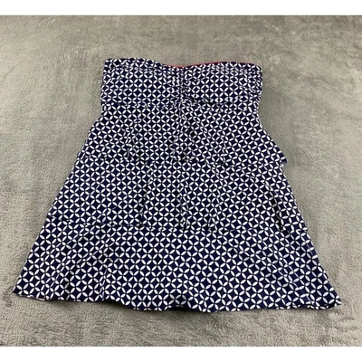 Vestido de baño túnica Beach House blanco marino geométrico sin tirantes talla 10 nuevo sin etiquetas Foto 1 de 4