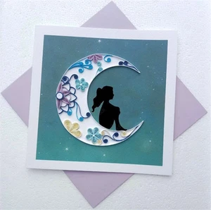 Card Greeting Quilling Handmade Dreaming Origamo - Picture 1 of 1