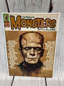 Famous Monsters of Filmland #94 (1972) Frankenstein Cover Warren Magazine FN/VF - Imagen 1 de 6