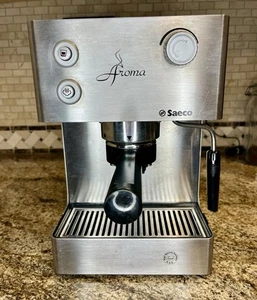 Saeco Aroma Macchina Espresso SIN-015XN, 2011, Acciaio Inox Testata-Funzionante - Foto 1 di 23
