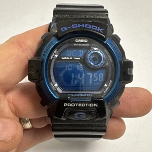 Orologio Casio G-Shock GR-8900A 3285 Resistente Energia Solare Reverse Quadrante Nero Blu - Foto 1 di 12