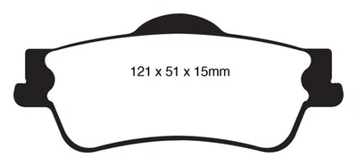 EBC Redstuff Rear Brake Pads for Chevrolet Caprice 3.6 11+ - Image 1 of 4