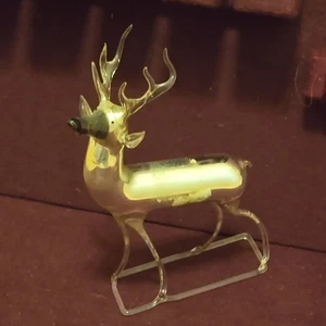 1920s Bimini Hand Blown Mercury Glass Deer Stag Reindeer Germany Antique LotX26 - Picture 1 of 16
