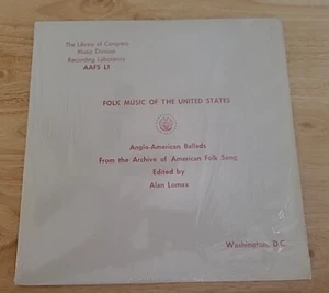 Folk Music of The United States Anglo-American Ballads Alan Lomax AAFS L1 - Picture 1 of 2