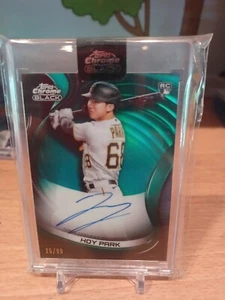 2022 Topps Chrome Black HOY PARK Green Refractor Rookie Auto 25/99 (CBA-HP) - Bild 1 von 2
