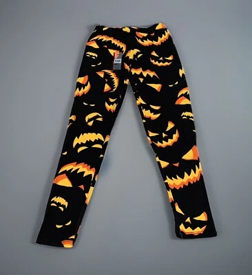 NUEVO Leggings No Boundaries Espeluznantes Halloween Calabazas Hasta el Tobillo Jr. Para Mujer LG Foto 1 de 4