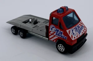 Vintage 1984 Renault Master T35 Die-Cast Red Car Hauler Truck by Majorette 1:45 - Picture 1 of 8