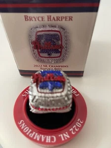 2023 PHILADELPHIA PHILLIES SGA 7/15/23 Harper 2022 NL Championship Ring Replica - Picture 1 of 5