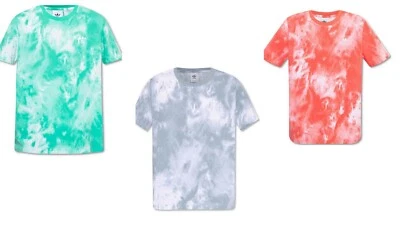 Adidas Two Tone Dye ORIGINALS Logo All Over Print Men T-Shirt M/XL RED/Gry/Green