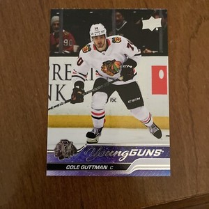 2023-24 UPPER DECK YOUNG GUNS S1 ROOKIE #216 BLACKHAWKS COLE GUTTMAN