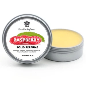 Raspberry Natural Juicy Solid Perfume by Paradise Perfumes Fragrance Balm 15ml - Picture 1 of 1