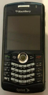 READ 1ST BlackBerry Pearl 8130 Blue (Sprint) Cell Phone Very Good Used Bundle - Image 1 of 2