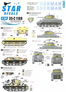 Star Decals 1/35 DEUTSCHE SHERMAN PANZER gefangen genommene Sherman Panzer - Bild 1 von 3