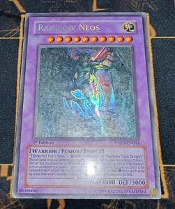 YUGIOH Rainbow Neos (PTDN-EN044) Ghost Rare 1st Edition Played - Picture 1 of 7