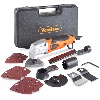 VonHaus 280W Oscillating Multi tool Detail Sander 15Pc Accessory Kit 230V Corded - Image 1 of 4