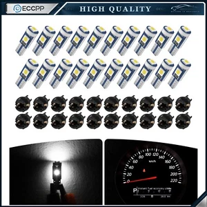20X T5 2721 74 18 37 73 LED Bulb Instrument Cluster Dash Light Sockets Kit 6000K - Picture 1 of 6