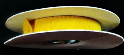 Ribbon #30 New Vintage MJDesigns Gold Velvet Floral Craft 7 yds Width 5/8" - Image 1 of 2