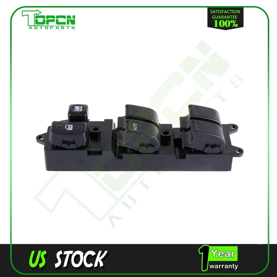 Interruptor de ventana delantero izquierdo automático abajo para Toyota Land Cruiser 4,5 L 4,0 L 1991-1992 Foto 1 de 4