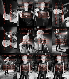 12 VERSCHIEDENE 4X6 FOTOS VON BILLY IDOL IM KONZERT 1982 - Bild 1 von 1