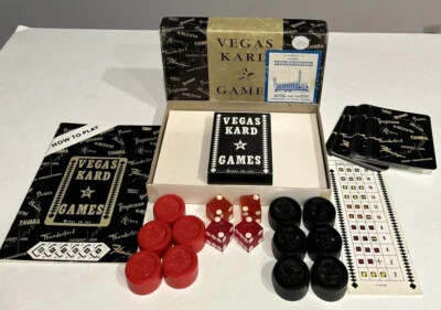 Juego de cartas Vegas Kard 1962 Pullman Games Horseshoe Hotel & Casino LAS VEGAS DICE Foto 1 de 4