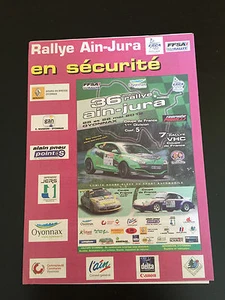 PROGRAMME MAP 36E RALLYE AIN JURA 2012 7E RALLYE VHC COUPE DE FRANCE - FFSA ESCA - Imagen 1 de 3