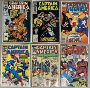 6 Book Lot 🔥Captain America #316 340 350 351 355 368🔥FNVF(7.0) Cap Vs Cap - Picture 1 of 5