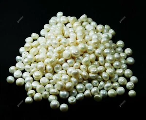 Natural White Pearl Cabochon Cut 555 Ct Loose Lot Gemstone CERTIFIED - Picture 1 of 16