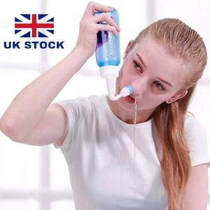 Neti Pot Sinus-Rinse Bottle 300ml Nasal Wash Bottle Nasal Irrigation NoseWashU K - Picture 1 of 15