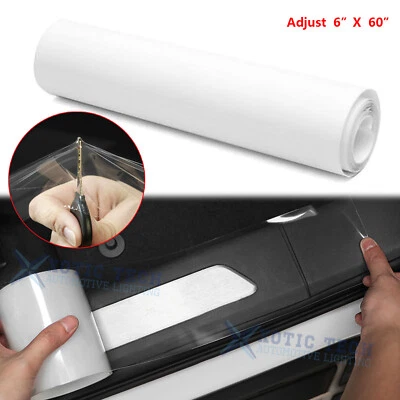 Clear Door Sill Edge Paint Protect Scratches Vinyl Film Sheet For BMW 3 Series - Image 1 of 4