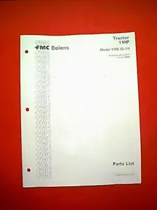 BOLENS TRACTOR 11 HP MODEL 1155 ( G-11 ) PARTS MANUAL 2/78 - Imagen 1 de 1