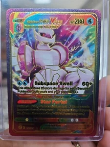 Origin Forme Palkia Vstar Rainbow Foil Fan Art Vinyl Collector Pokemon 208/189 - Picture 1 of 5