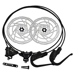 RIDEREVER Triva Carbon Lever Hydraulic Disc Brake Set Di2 For Aero Lever w/Rotor - Picture 1 of 7