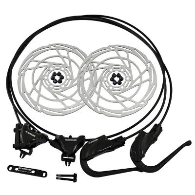 RIDEREVER Triva Carbon Lever Hydraulic Disc Brake Set Di2 For Aero Lever w/Rotor - Image 1 of 4