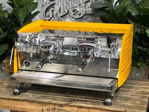 VICTORIA ARDUINO BLACK EAGLE 2 GROUP VOLUMETRIC ESPRESSO COFFEE MACHINE YELLOW - Picture 1 of 11
