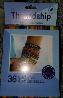 DMC Threadship 6-Strand Floss Pack 8.7yd 36/Pkg-Primary Prism TieDye Colors - Image 1 of 3