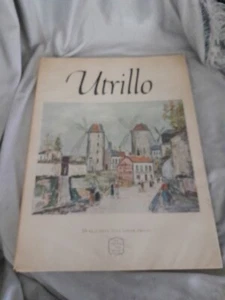 Utrillo Abrams Art Book 16 Full Color Prints 1953 Vintage With dust protector - Picture 1 of 19