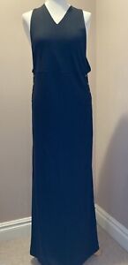 Vero Moda Apron Maxi Dress Size M (12) Black Long Evening BNWT